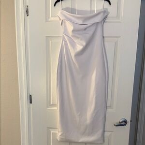 Aritzia Strapless White Dress